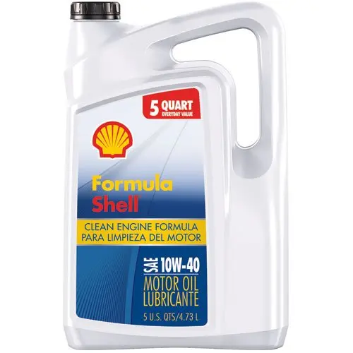 Formula Shell  Motor Oil Conventional  10W-40 - 5 Quarts( 4.73 Liters)   (Pack of 3)