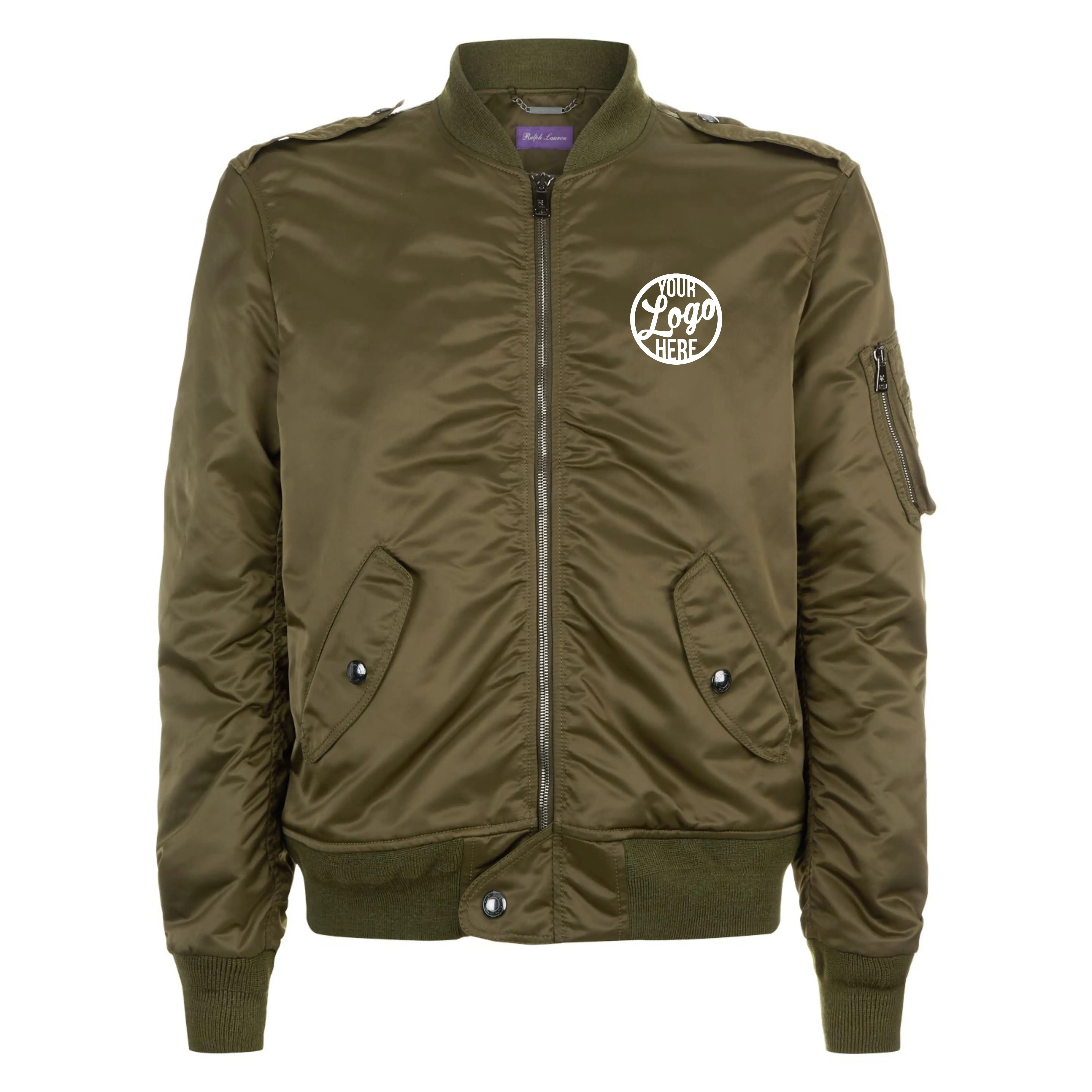 Men Custom Logo Outdoor Satin 