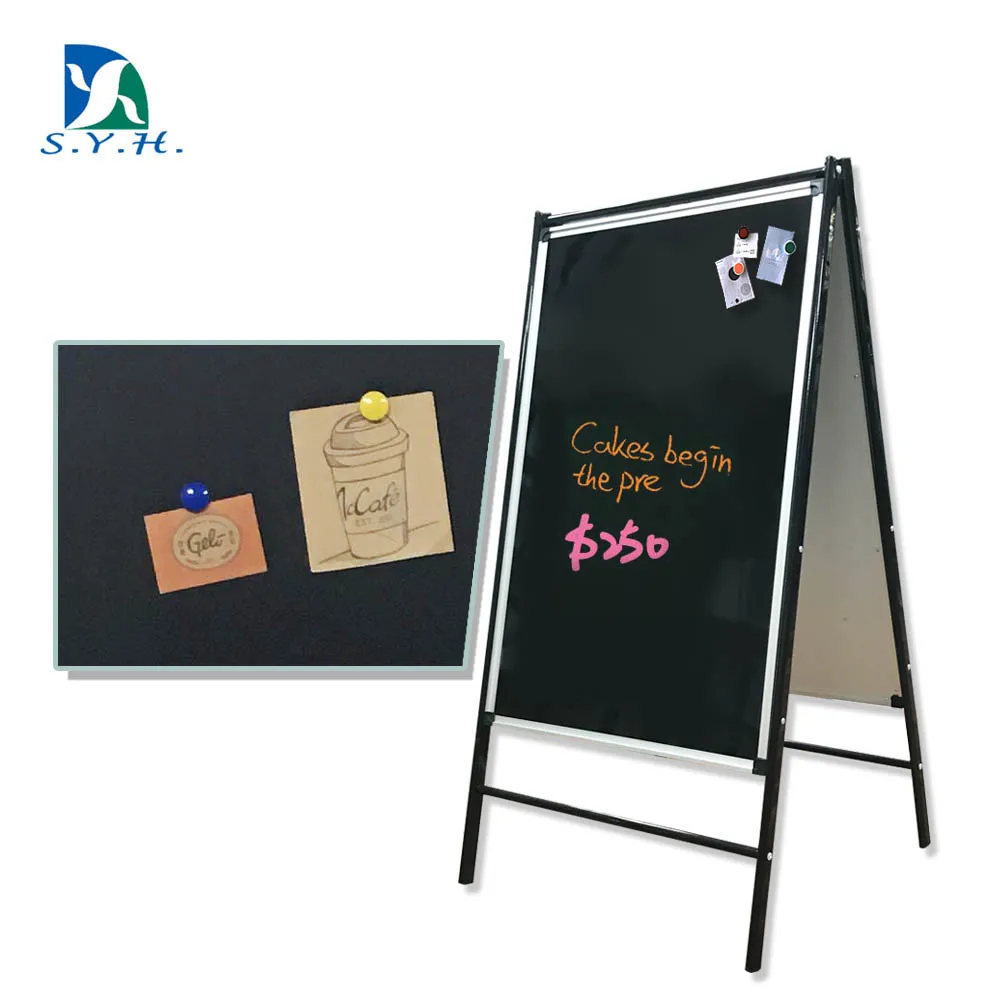 
 Складной магнитный свободно стоящий плакат зеркало зеленая доска Мольберт  