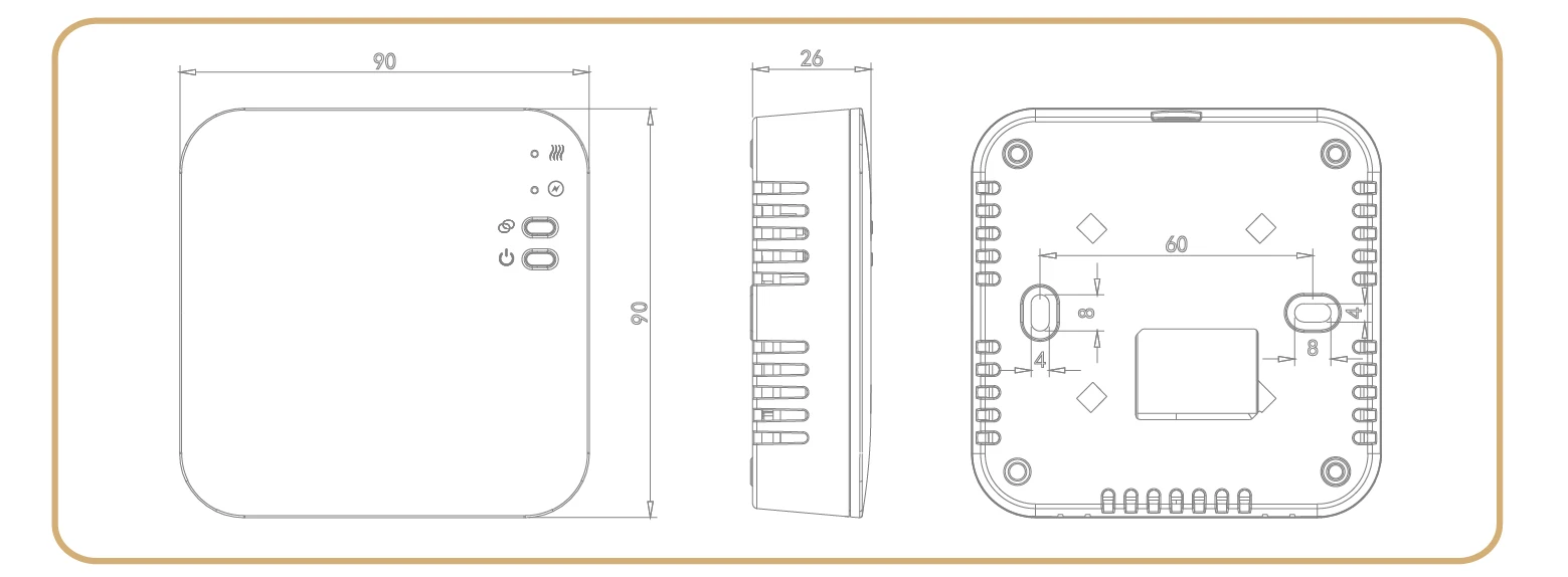 Remote control RF opentherm 868mhz room thermostat wireless for gas boiler