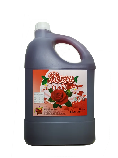 Singapore Delicious Juice Rose Cordial Syrup Concentrate Flavor For