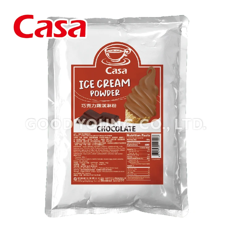 Halal Ice Cream Powder Chocolate Flavor Instant Soft Serve Ice Cream
