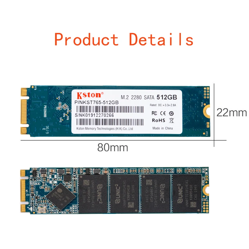 Kston 1TB SSD M.2 2280 - High-Speed Storage for Laptops