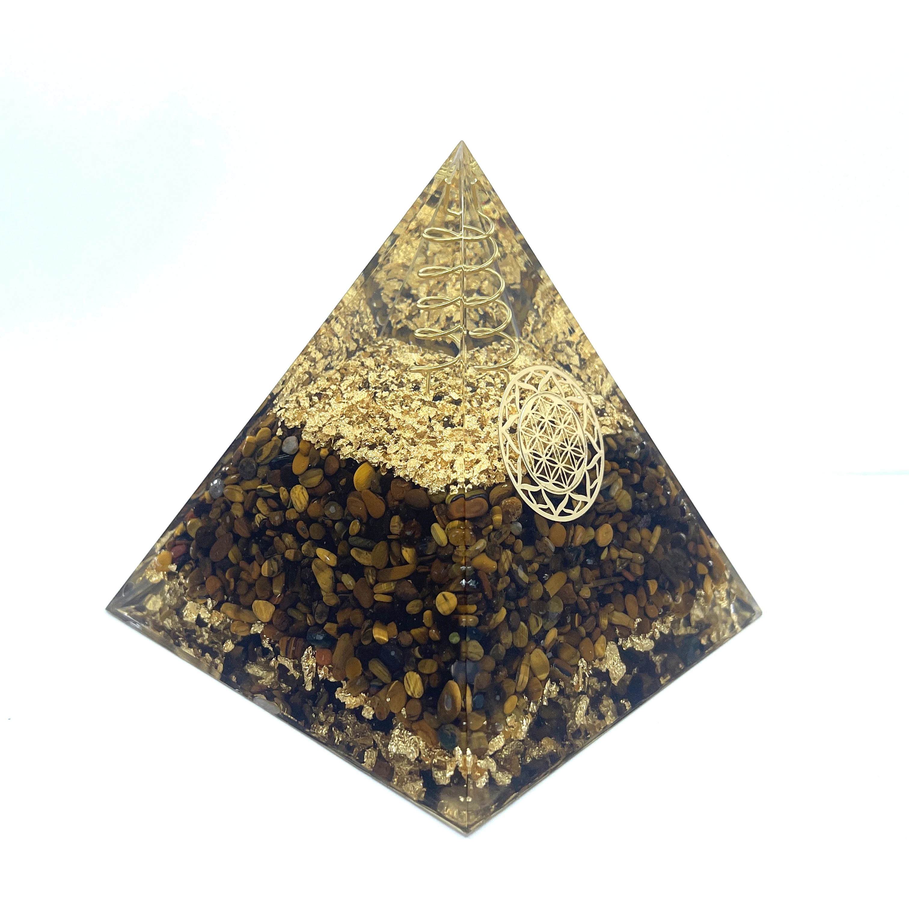 10x10 см природный драгоценный камень тигровый глаз сила жизни Пирамида