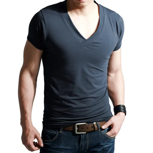 men's v neck tee shirts