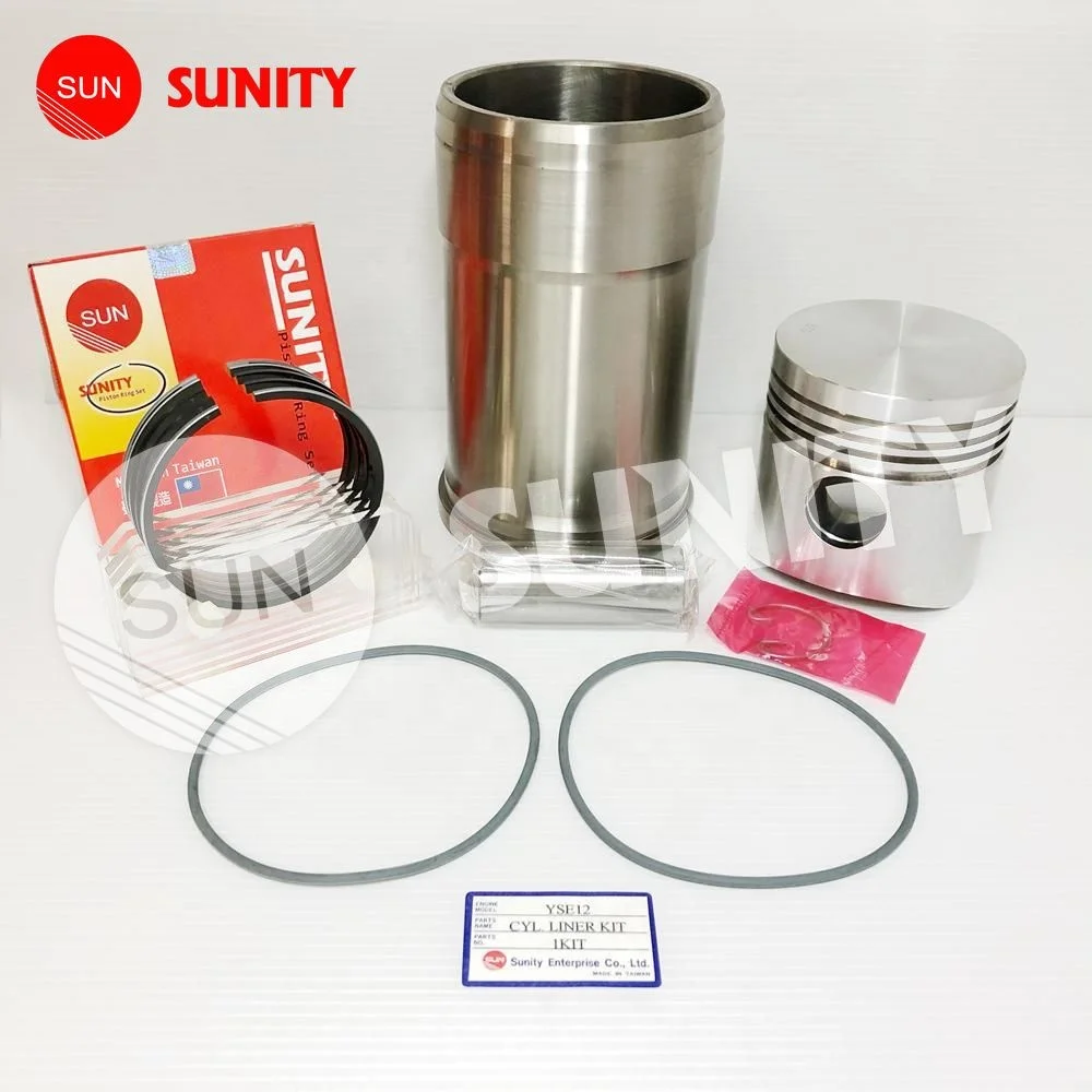 TAIWAN SUNITY Quality Assured YSE12 Piston Pin Clips Rings Liner with O-ring for yanmar Diesel Inboard