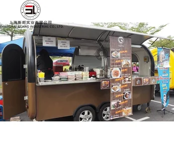 Slung hot dog food cart new mobile food trailer hamburgers carts for sale