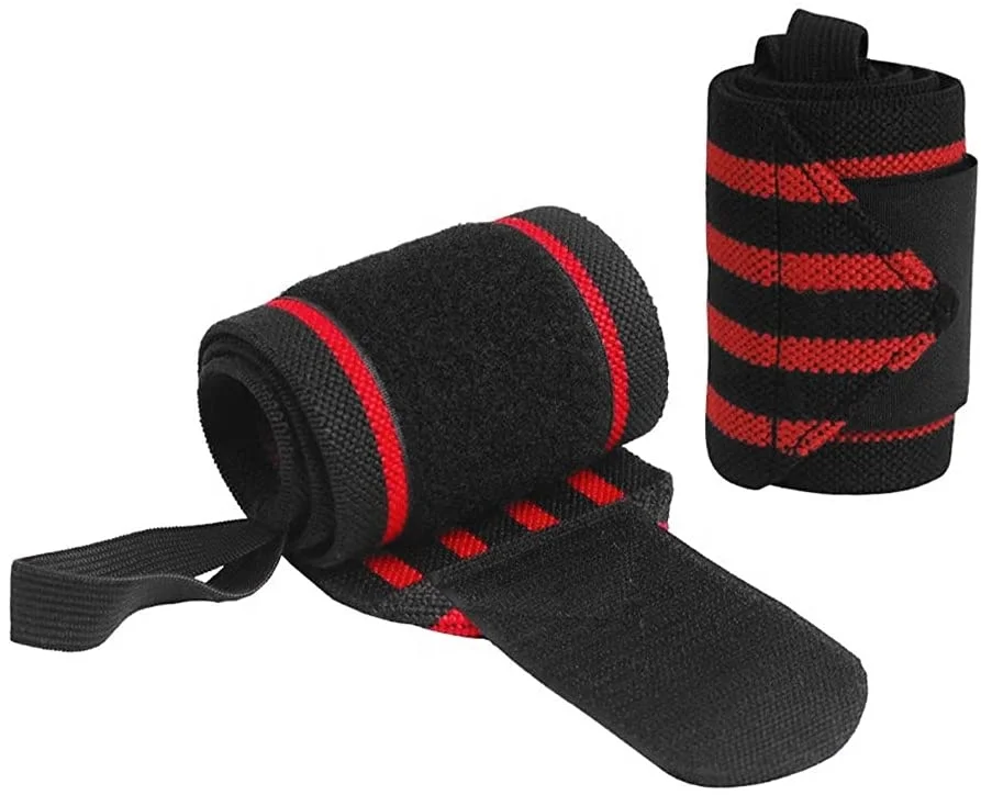 黑红色举重腕带用于举重男女锻炼 | 健身训练 - buy protection wrist