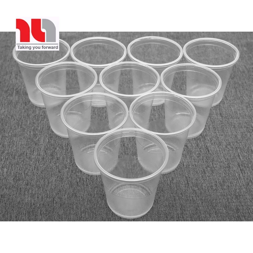 Pet Transparent Clear Glass Drinking Disposable Juice Cups And Lids