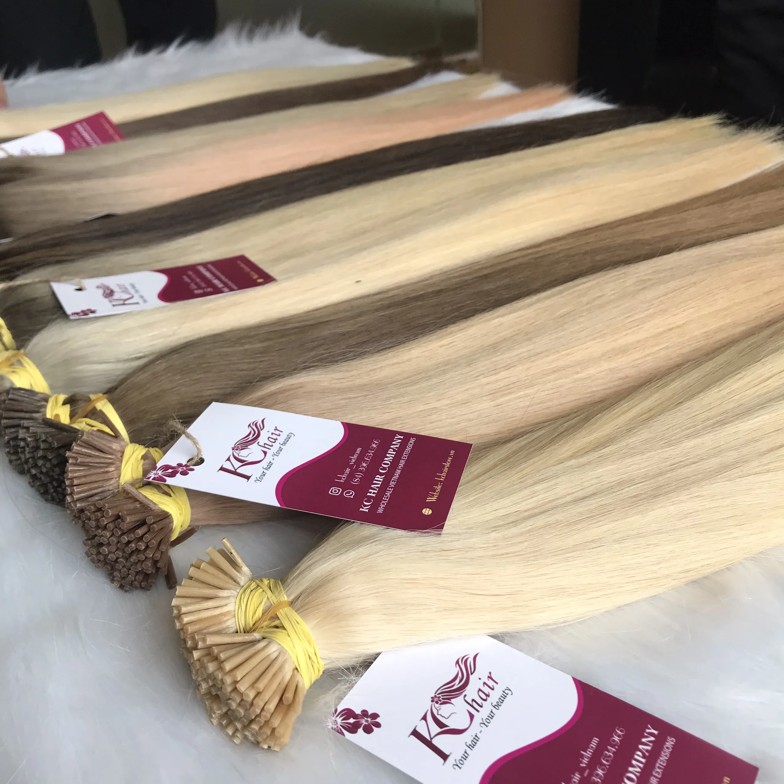Wholesale I Tip Human Hair Extensions Keratin I Tip Micro Bead