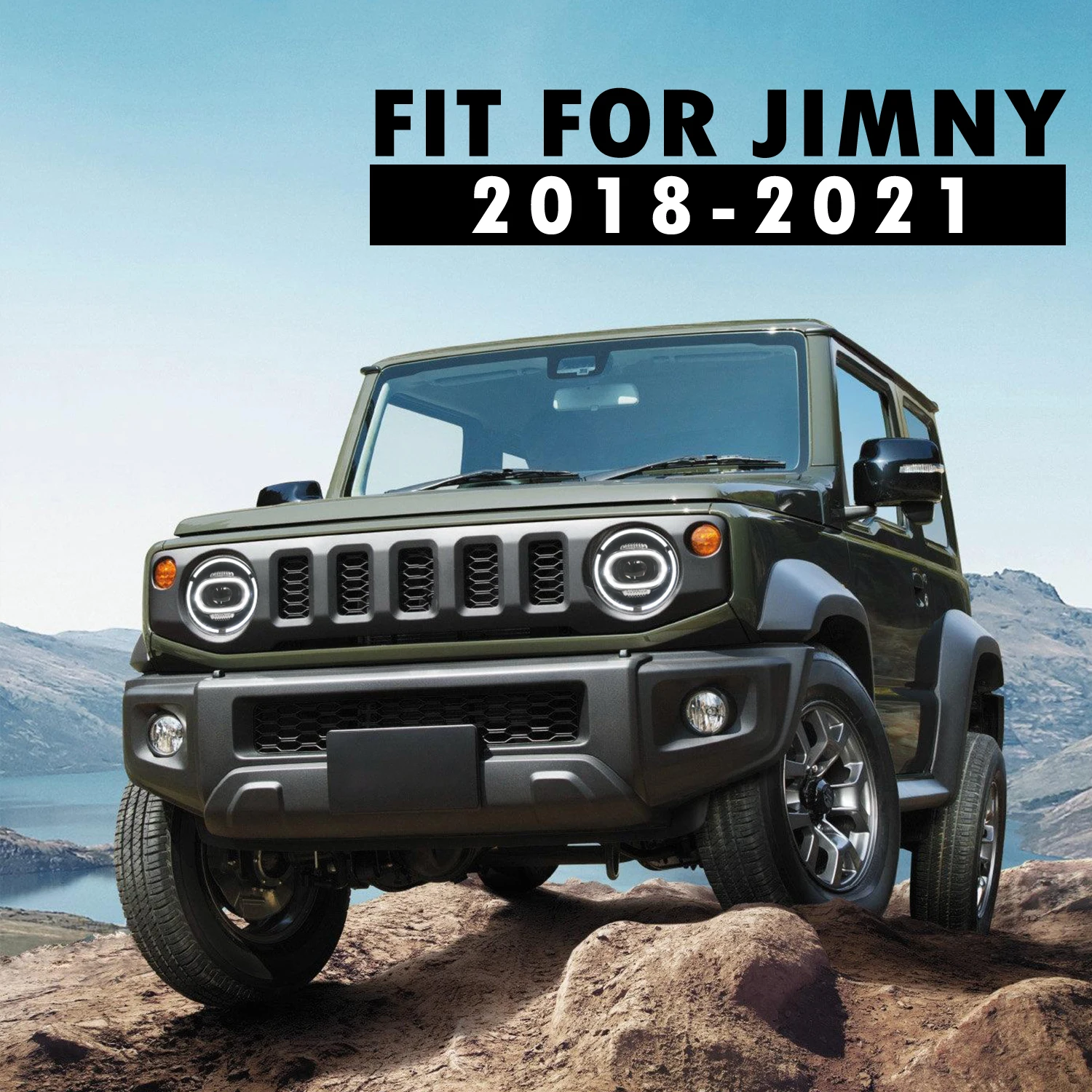 Wholesale Original Replacement Jimny Headlamp with Sequential Turn signal 2018-UP Headlights for  Suzuki Jimny