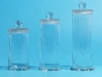 Glass Specimen Jars with Glass Lid