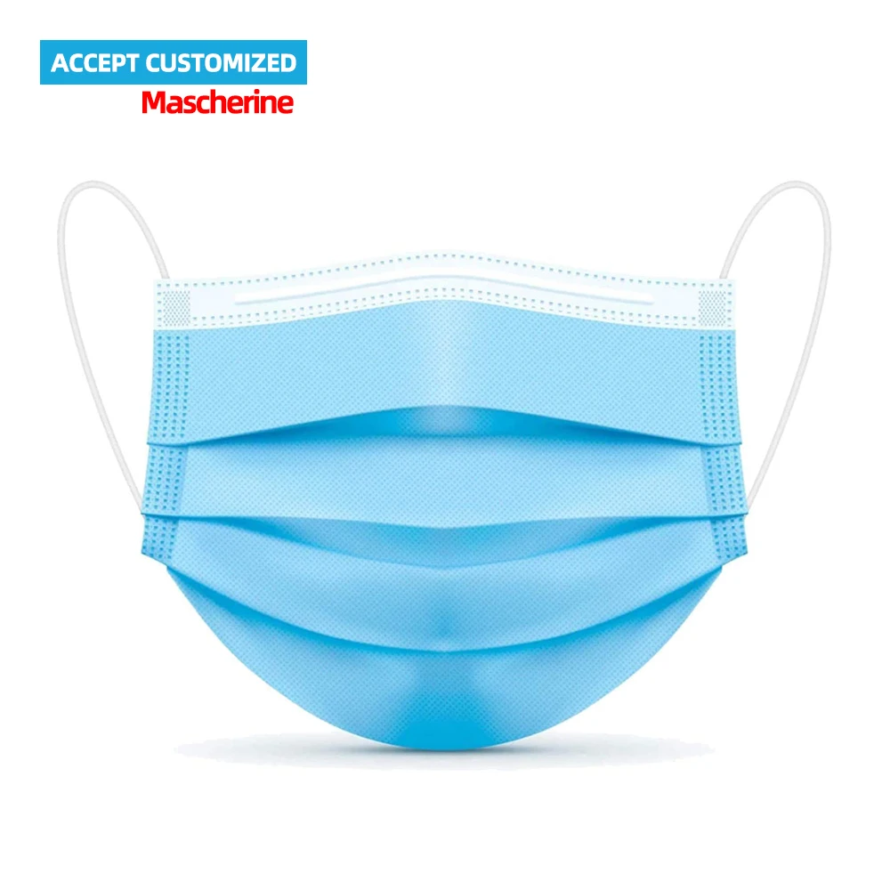 
Mascherine monouso 3 ply mask with earloop 3ply protective mask 3 layer face mask 