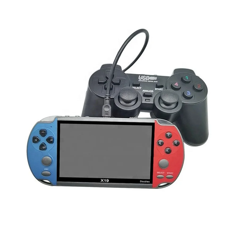 ゲーム機器 ハンドヘルドゲーム機X19ビデオゲームコンソール4.3インチ