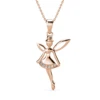 Brass With 18k Rose Gold Plated Pendant Necklace
