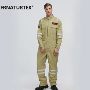 FRNATURTEX Custom Electrician Safety Work Aramid Overalls WorkWear Cotton Industrial Factory Worker Uniform for Men