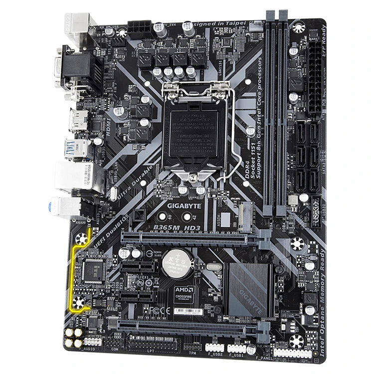 GIGABYTE B365M HD3 Desktop Motherboard with Intel B365 Chipset Support for 8th 9th Core I9 I7 I5 I3 Processors