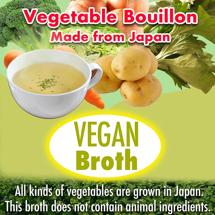 Vegetable Broth Bouillon Powder Umami Dashi Use 6kinds Of Vegetables