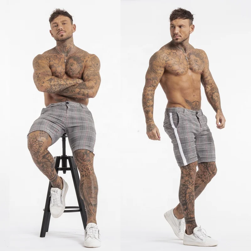 pantalones cortos cuadros hombre