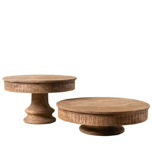 Wooden Pedestal cake stand Any Custom size or Colour 