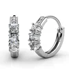 S925 With 18k White Gold Plated Classic Earrings