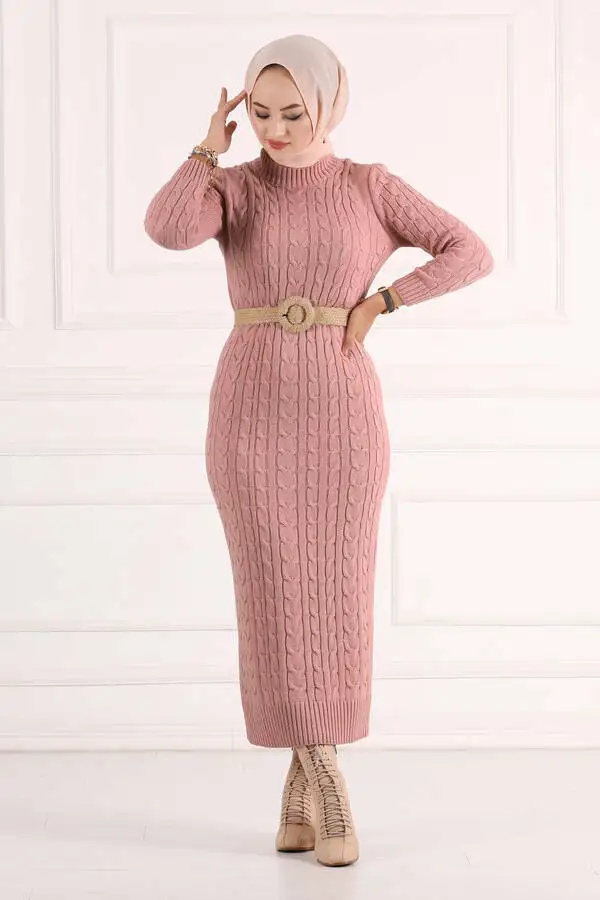 Wholesale Abaya Muslim Knit Sweater Dress Islam Clothing Abayas For Women Kaftan Caftan Prayer