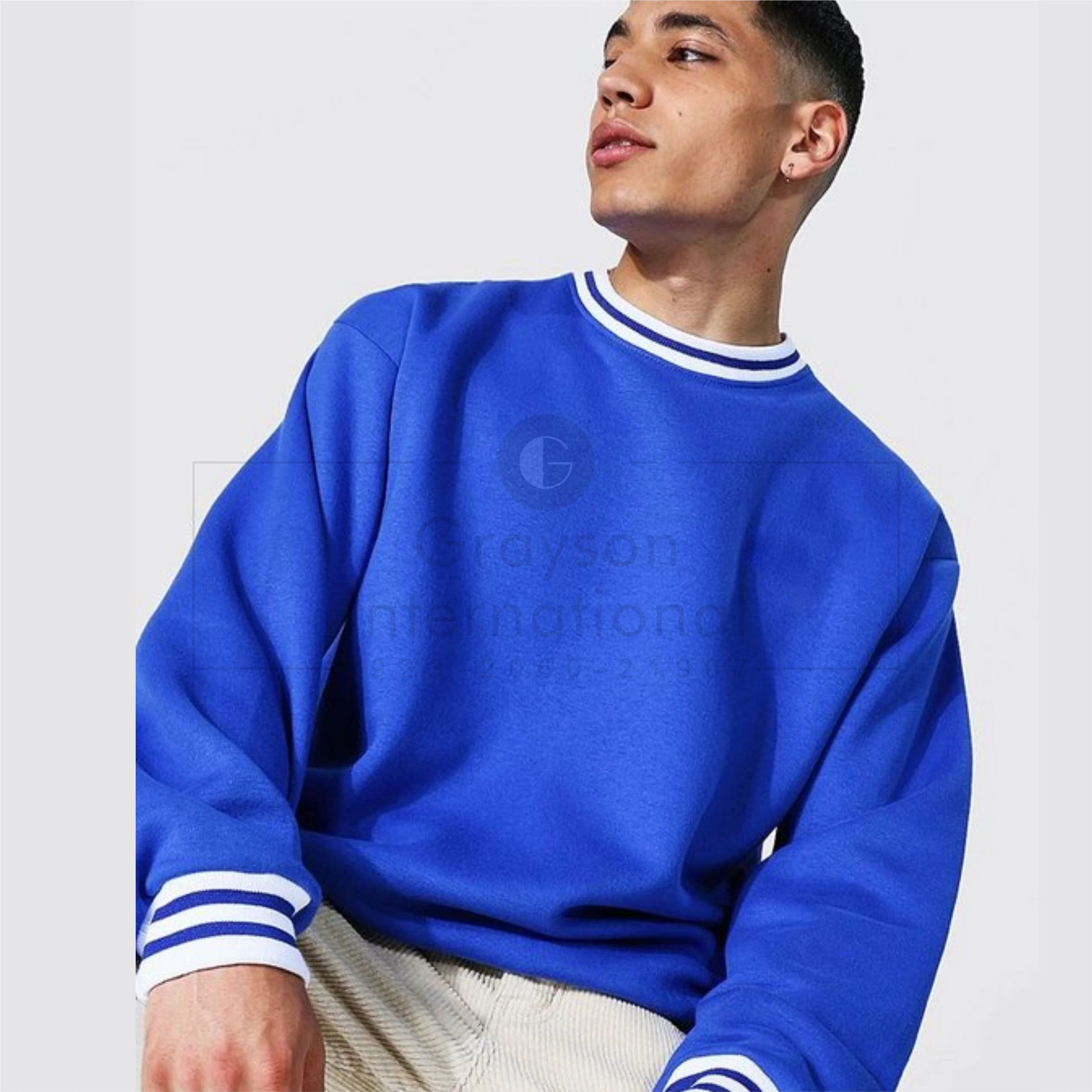 Cuello redondo de Suéteres y Sudaderas para Hombre de Newchic | FASHIOLA.mx