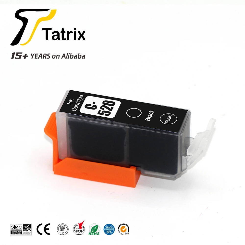 10 Cartouches D'encre Compatibles Canon PGI-520/521 – Avec Puces – Neuf