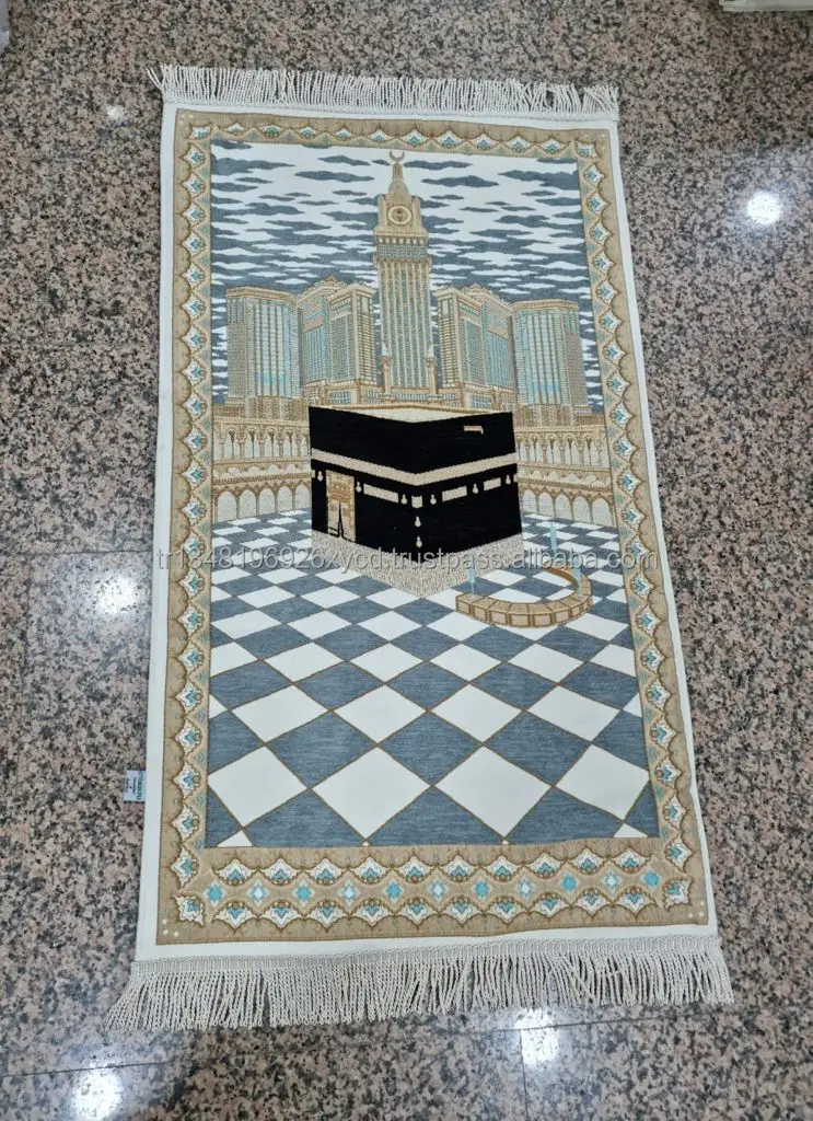Prayer Mat Islamic Mat Muslim Rug Velvet Ramadan Adha Eid Gift Turkish