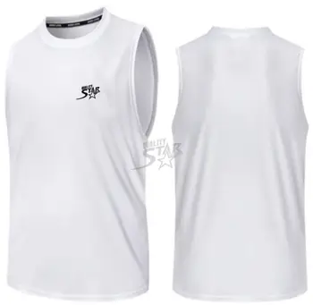 Men Gym Muscle Sleeveless Shirt Male Vest Tank Tops Bodybuilding Clothing Print Summer Cotton OEM Mens Singlet