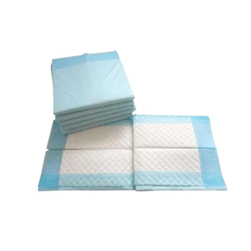 5pcs Blue Disposable Incontinence Bed Pads For Adults, Elderly