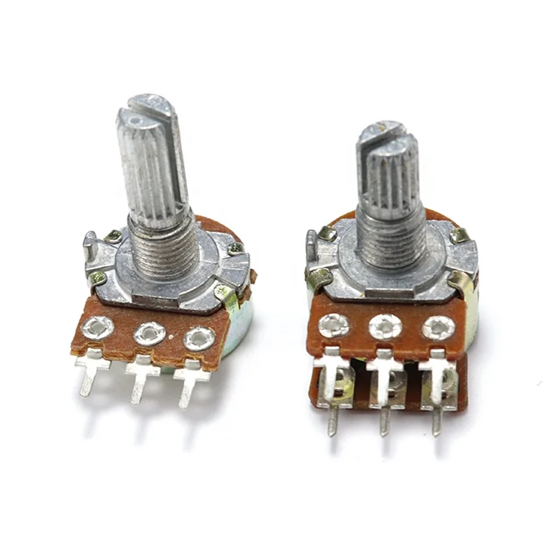 WH148 Single Dual Potentiometer with 1K 2K 5K 10K 20K 50K 100K 500K 250K 1M Resistor Options