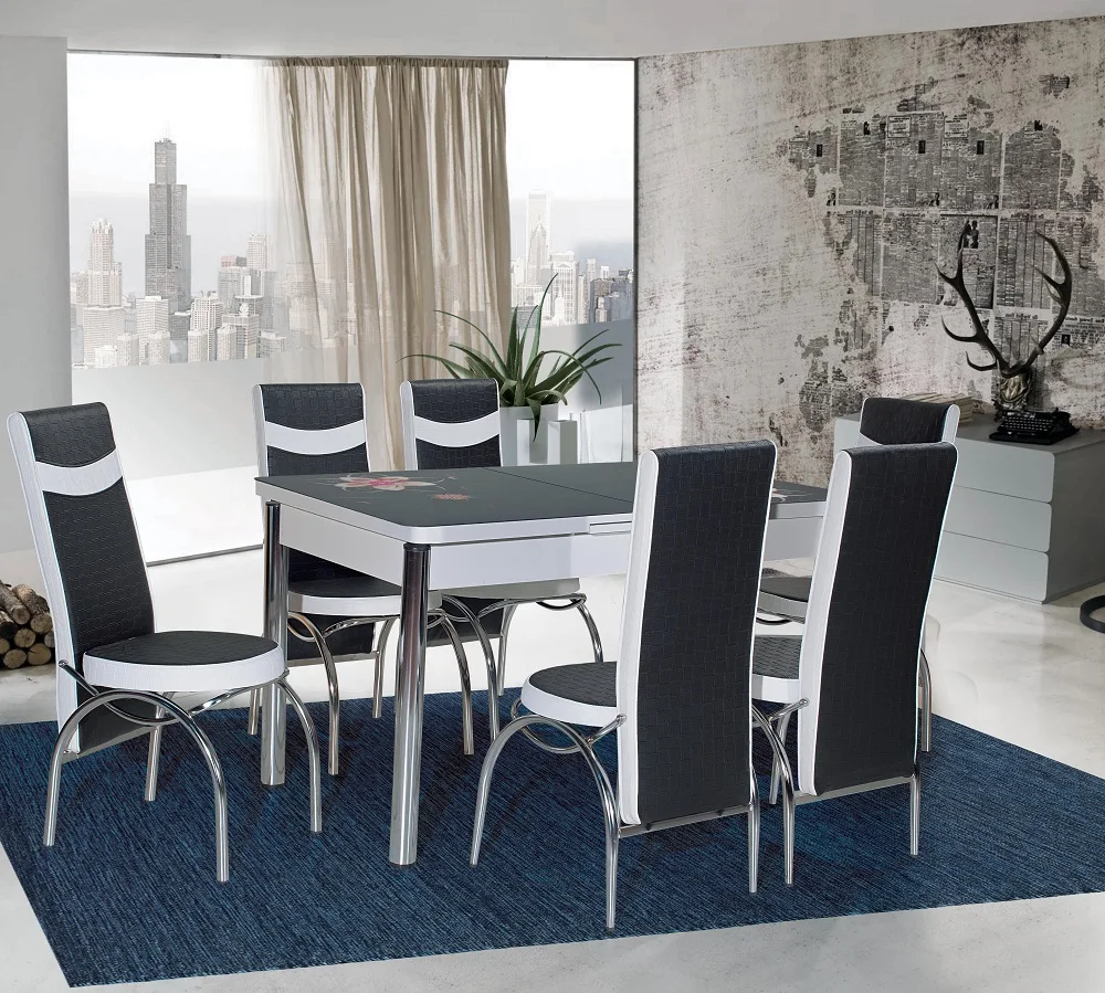 Ibiza Design Dining Expandable Table Set With 4 Chairs Best Prices Dining Room Furnitures Best Seller European Style Product