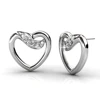 Brass With 18k White Gold Plated Luxury Brand Inspired Earrings
