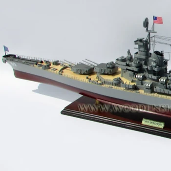 Uss Missouri Wooden Battle Ship Model - Wooden War Ship Decorations ...