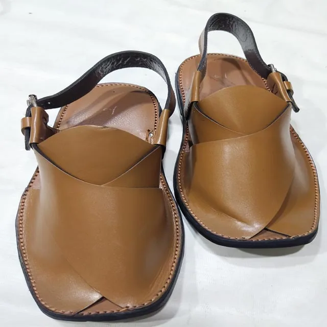 new leather chappal