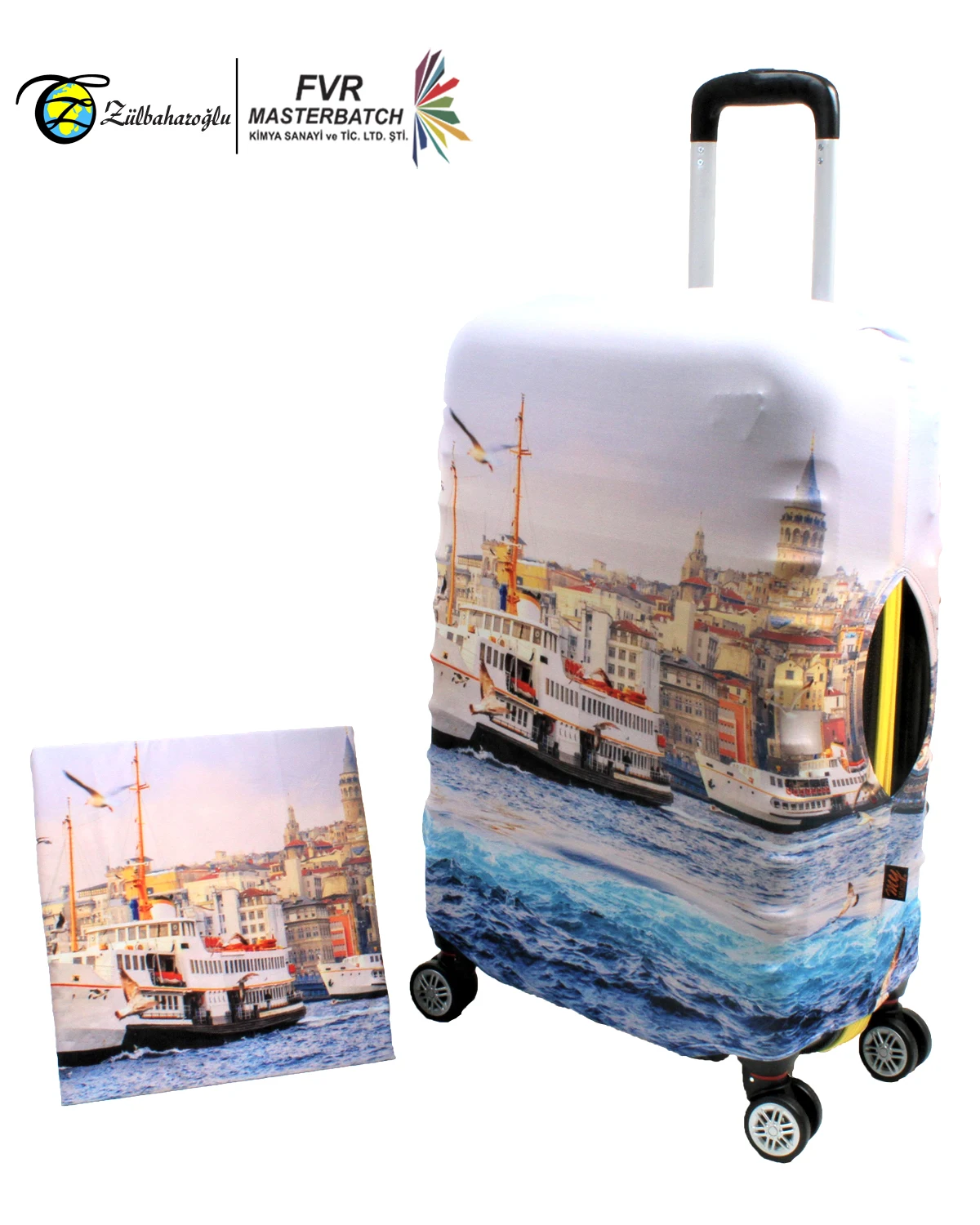 Maiden's Tower Istanbul Neoprene Luggage Cover - Customizable