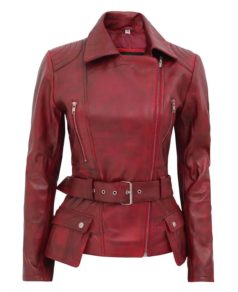 women's leather riding jacket