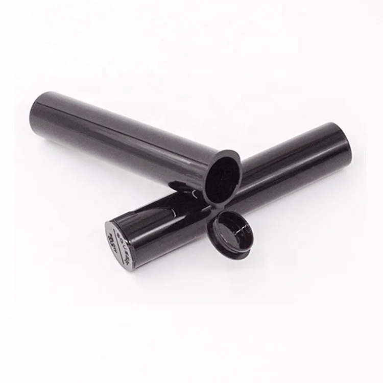 Clear Black White Child Resistance Smell Proof Holder Tube