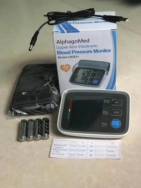 alphamed blood pressure monitor u80eh