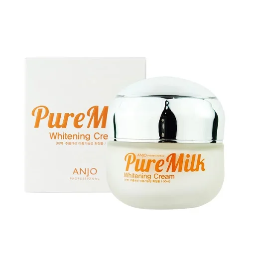 Anjo Pure Milk Whitening Cream Brightening Firming Moisturizing Facial