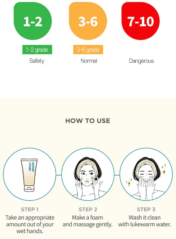 Wholesale Ecura Doduk Ppuri Facial Skin Cleanser Ph5.5 Slightly Acidic