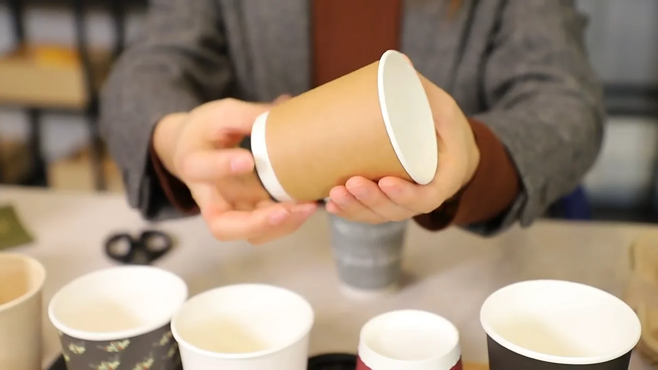 Customized Logo Recycled Paper Cup 8oz/12oz/16oz/20oz/24oz Cold/hot ...