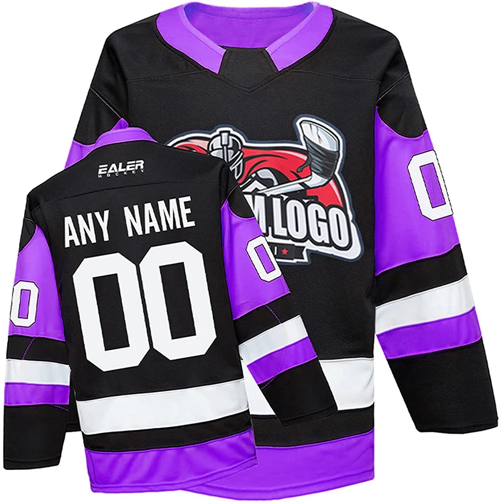 Source cheap practice custom high quality beer league ice hockey jerseys  100% Polyester Sublimation ice hockey jerseys on m.