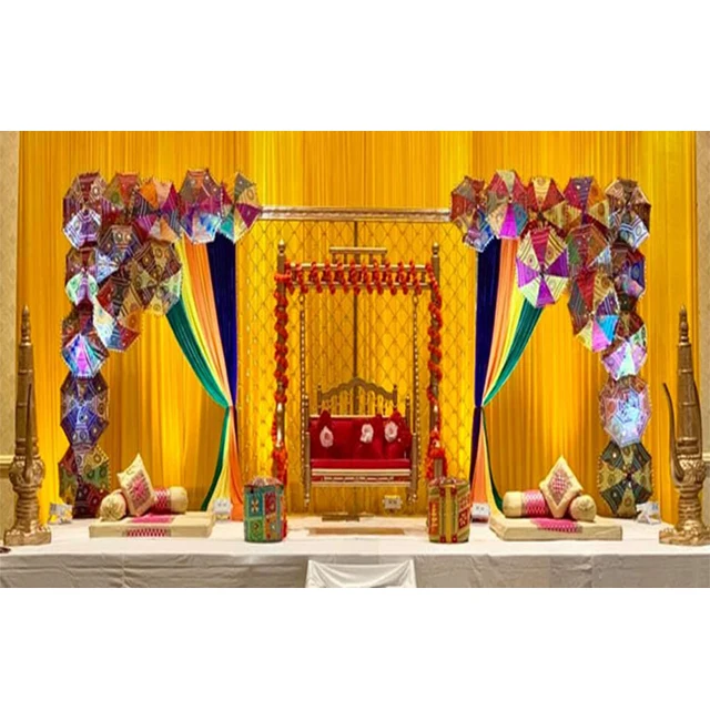 Colourful Mehndi Occasion Stage Props Asian Wedding Event Sangeet Stage  Wedding Remarkable Decoration For Mehndi Stage - Buy Mehndi Stage,Indian Mehndi  Decorations Wedding Stage,Exceptionally Wedding Mehndi Stage Decorations  Product on 