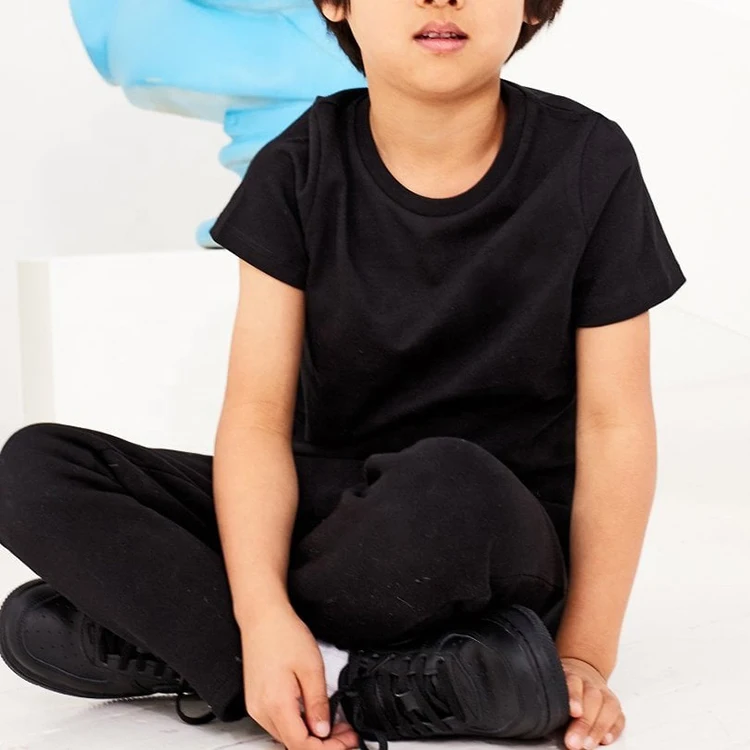 2022 New Design Customized Kids T-Shirt Casual Plain Style with O