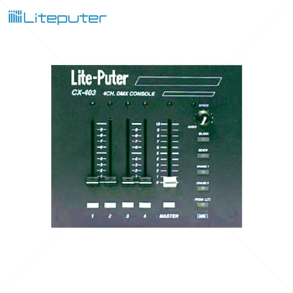 4 Channel DMX Console for Stage Lighting - 1-Year Warranty
