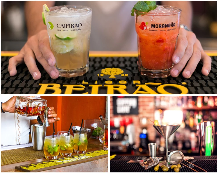 Custom Logo Anti-slip bar Mat Rubber bar Mat Beer Silicone bar Mat