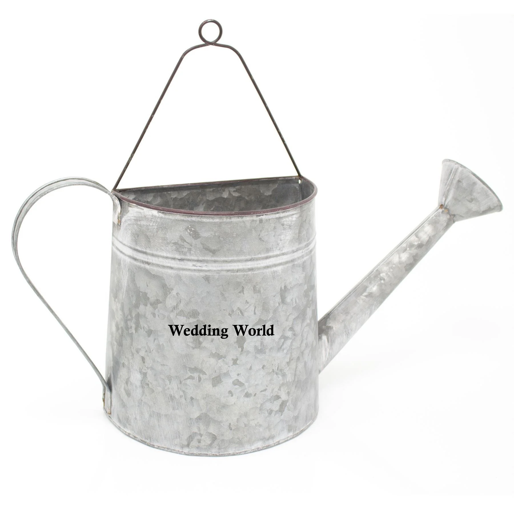 Cone Shape Galvanized Planter Customized Finished Handmade Planter Classic Stylish Wall Mounted Galvanized Planter