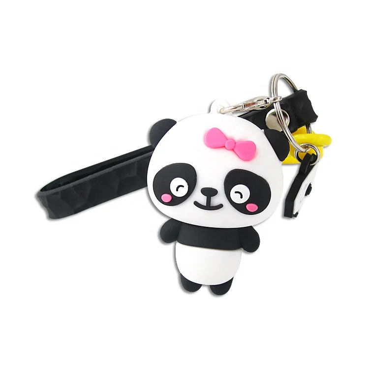 
 Креативный симпатичный Панда 3D дизайн llaveros personalizado сувенир подарки мягкий ПВХ брелок  